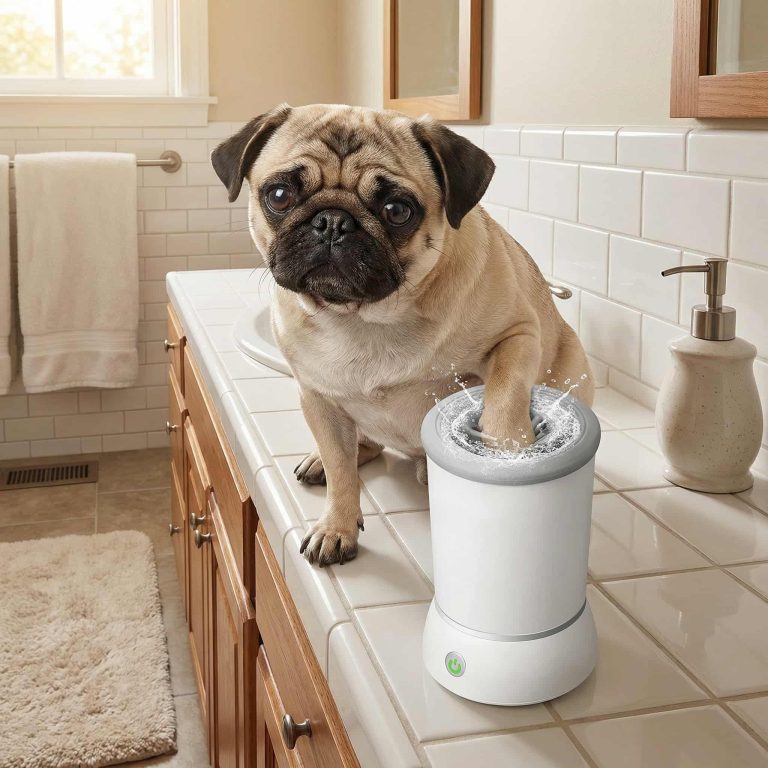 Electric Paw Washer Cup, Automatic Rotating