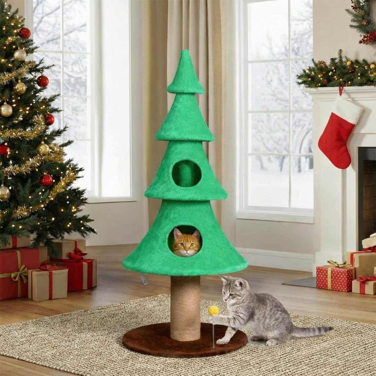 Holiday Christmas Tree Tower with Dual Hideaways