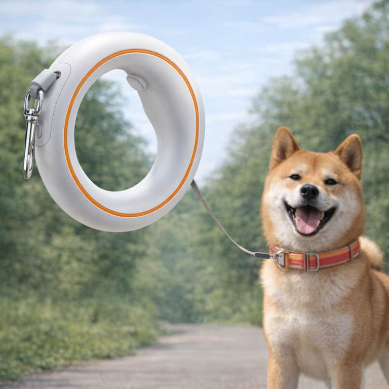 Wearable UFO Dog Leash with Wrist Loop, 360° Rotation