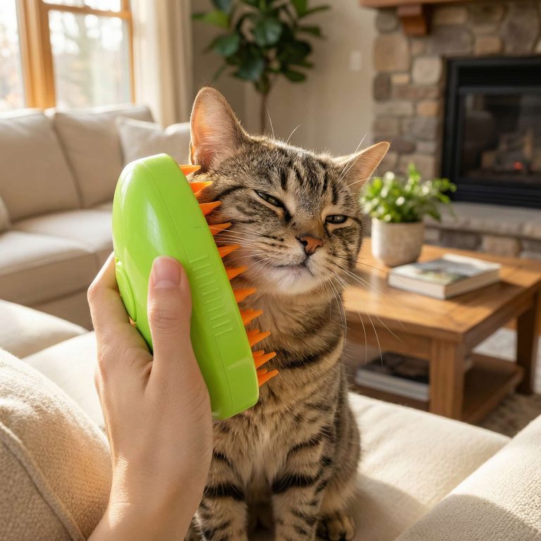 Cat Dog Grooming Brush with Nano Mist