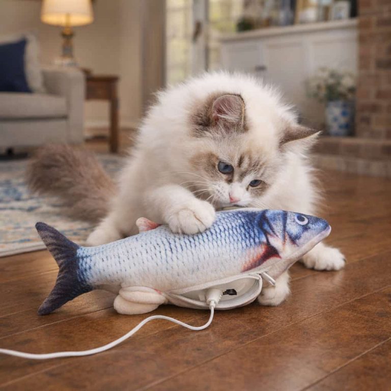 Motion-Activated Floppy Fish with Catnip