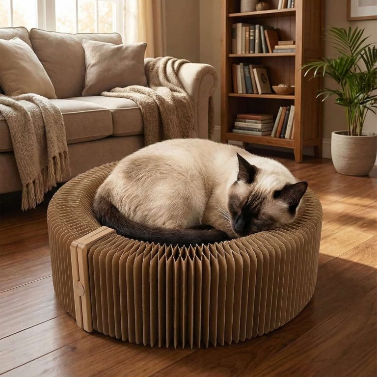 Collapsible Cat Lounge Bed & Scratcher