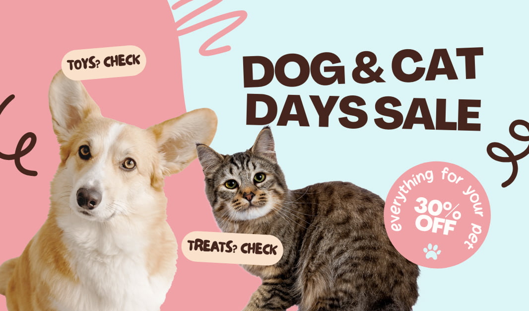Dog and cat days sale