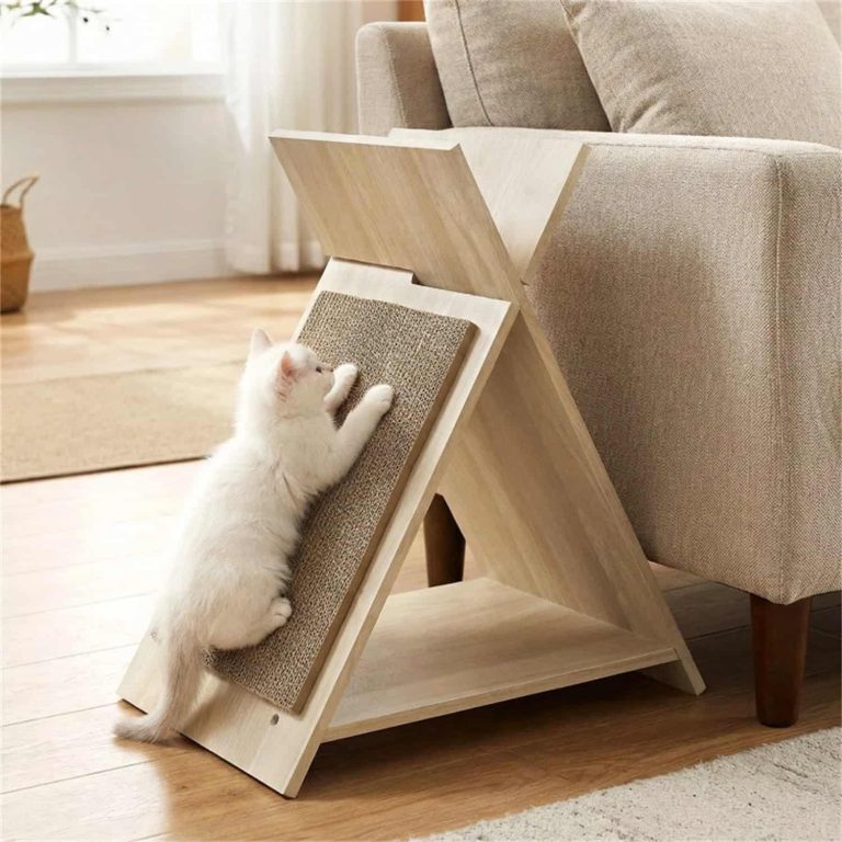 Triangle Cat Scratcher with Hidden Lounge