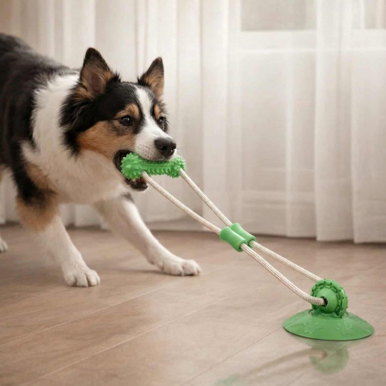 Suction Cup Dog Toy with Dental Chew