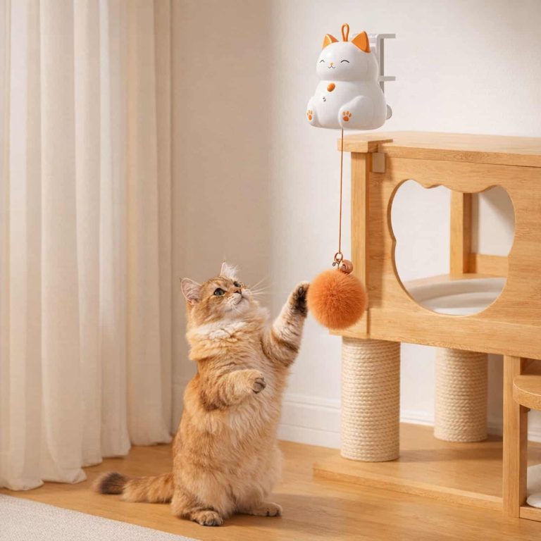 Self-Lifting Cat Teaser Toy, Rechargeable