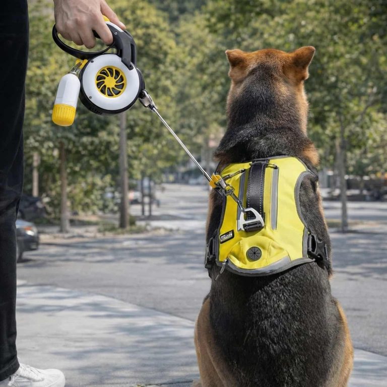 Dual-Brake No-Pull Dog Leash, Reflective Webbing