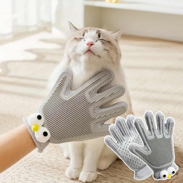 Grooming Glove That Combs the Pet and Cleans the Sofa