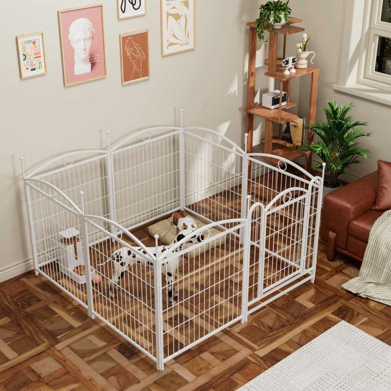 Dog Playpen, Eight Panels, Metal, 24 Inches Tall