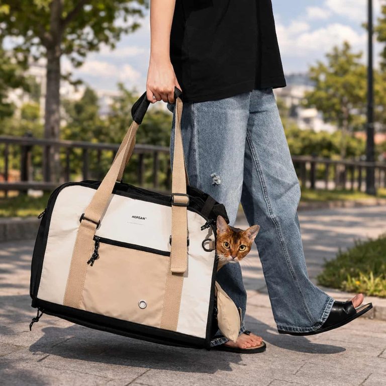 Soft Pet Carrier Travel Bag, Anti-Escape Buckle and Zipper, Shoulder Hand Carry, Converts to Pet Sofa