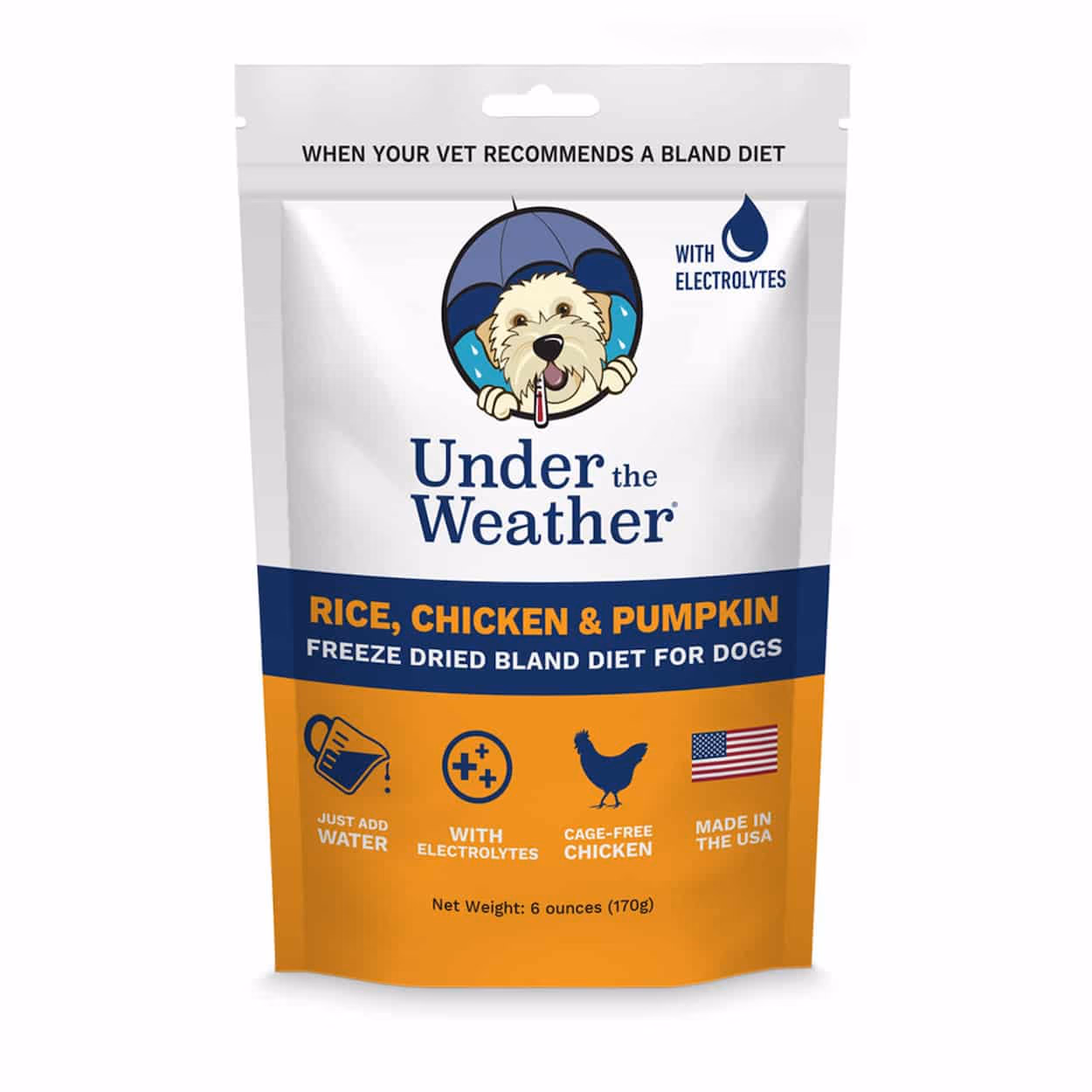 Under the Weather Rice, Chicken & Pumpkin Freeze Dried Bland Diet for Dogs