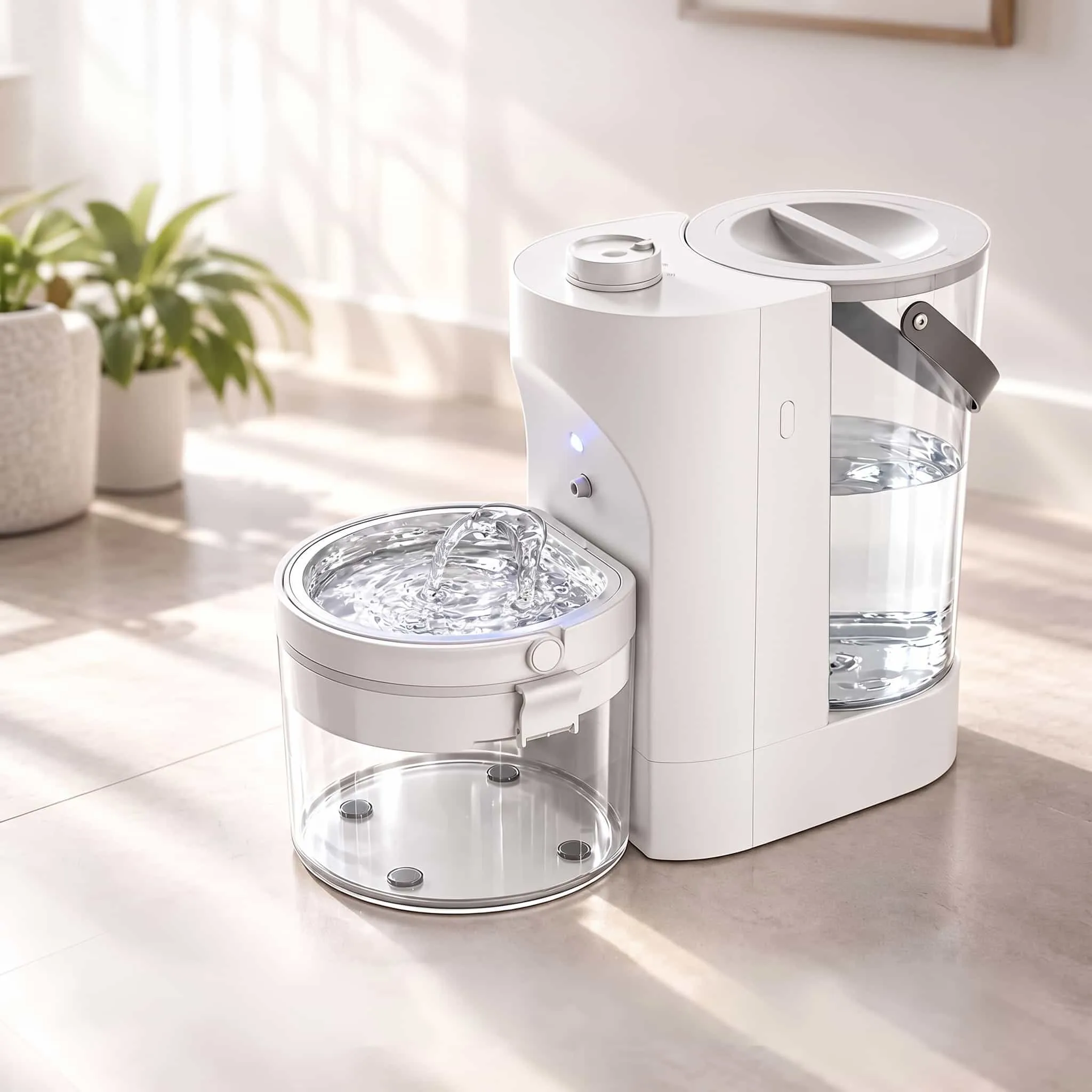 Cascade Dual-Tank Fountain