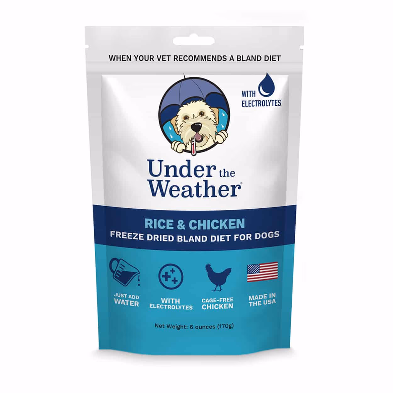 Under the Weather Chicken & Rice Freeze-Dried Bland Diet for Dogs